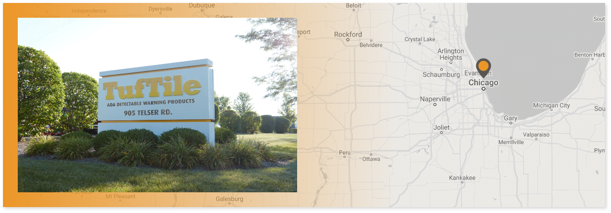 Map of TufTile Headquarters