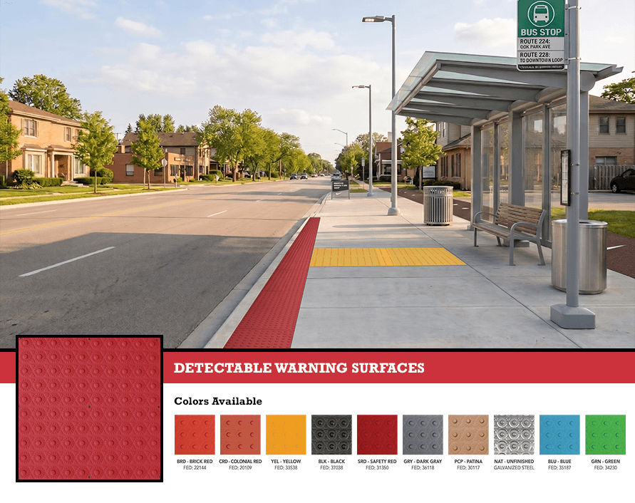 An example of a Detectable Warning Surface