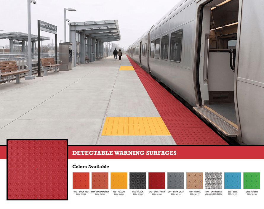 An example of a Detectable Warning Surface